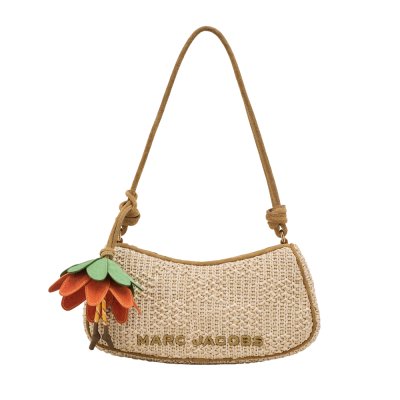 THE SUMMER WOVEN CHARM SHOULDER BAG